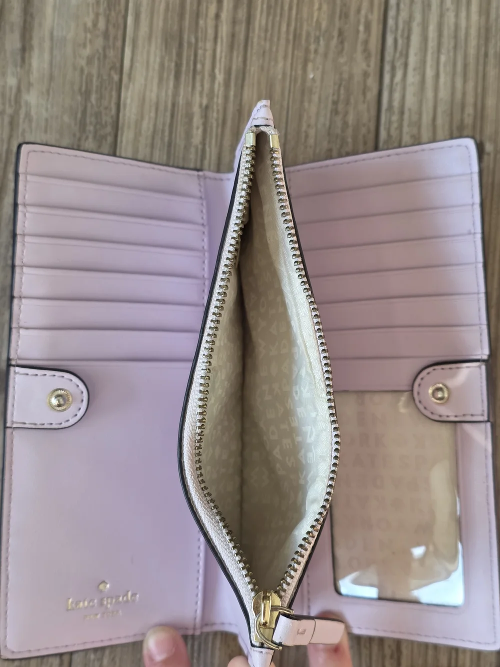 kate spade Blush Pink Slim Bifold Wallet